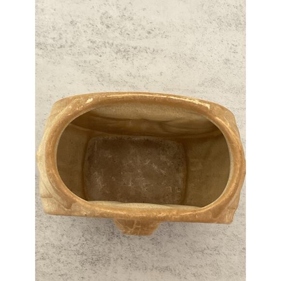 Vintage Frankoma Pottery Tan Wagon Wheel Sugar Bowl USA - Picture 6 of 7